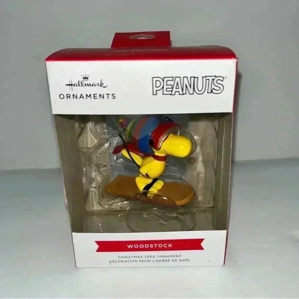 Hallmark 2022 NIB Peanuts Woodstock Ornament Skiing Woodstock Christmas 🎄